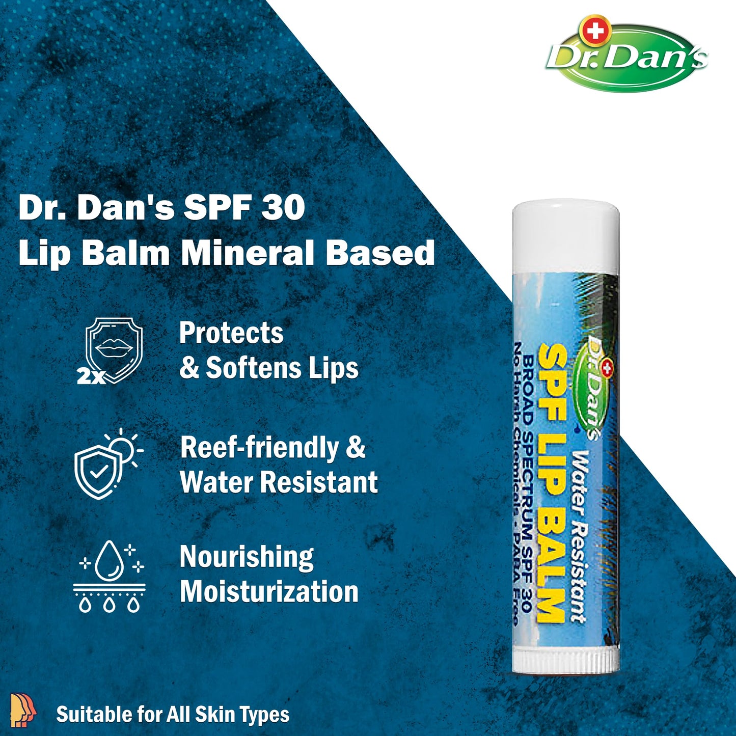 Dr. Dan's Complete Lip Care Kit - SunScreen SPF 30, CortiBalm for Chapped Lips, and Maintain Balm Moisturizer - Soothing Trio for Ultimate Health