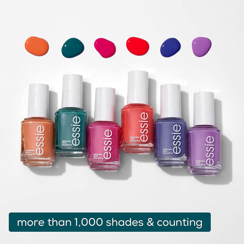 Essie Nail Polish - 8-Free Vegan Formula | Bright Pink Shade, Slumber Party On, 0.46 fl oz