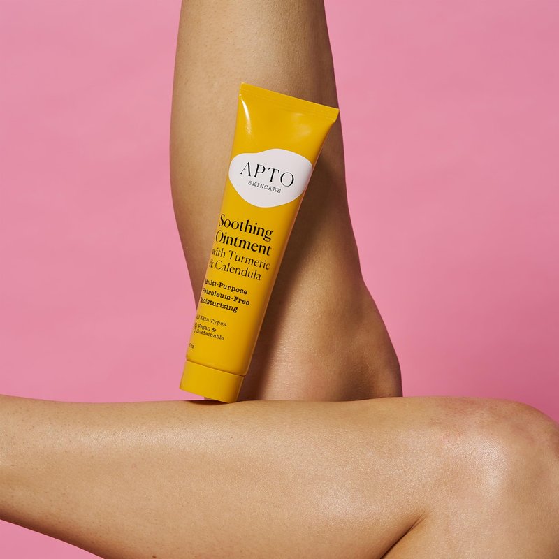 APTO Soothing Ointment w/Turmeric & Calendula: Ultra-Moisturizing Barrier Cream for Dry, Chapped Skin on Your Body, Face, or Lips, 3 oz.