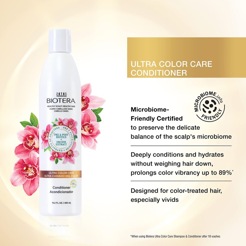 Biotera Ultra Color Care Shampoo and Conditioner Set | Prolongs Vivid Color-Treated Hair | Microbiome Friendly | Vegan & Animal Test Free | Paraben & Sulfate Free | Color-Safe | 32 Fl Oz