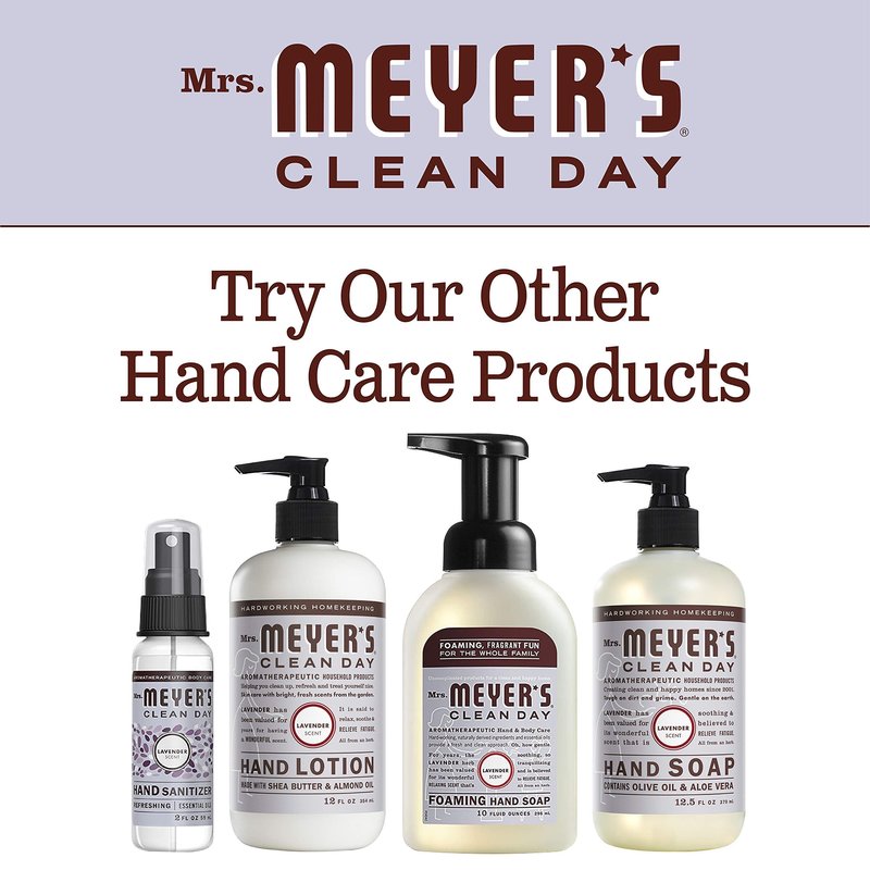 Mrs. MEYER'S Clean Day Liquid Hand Soap Refill, Lavender, 33 Fl Oz (Pack of 6)