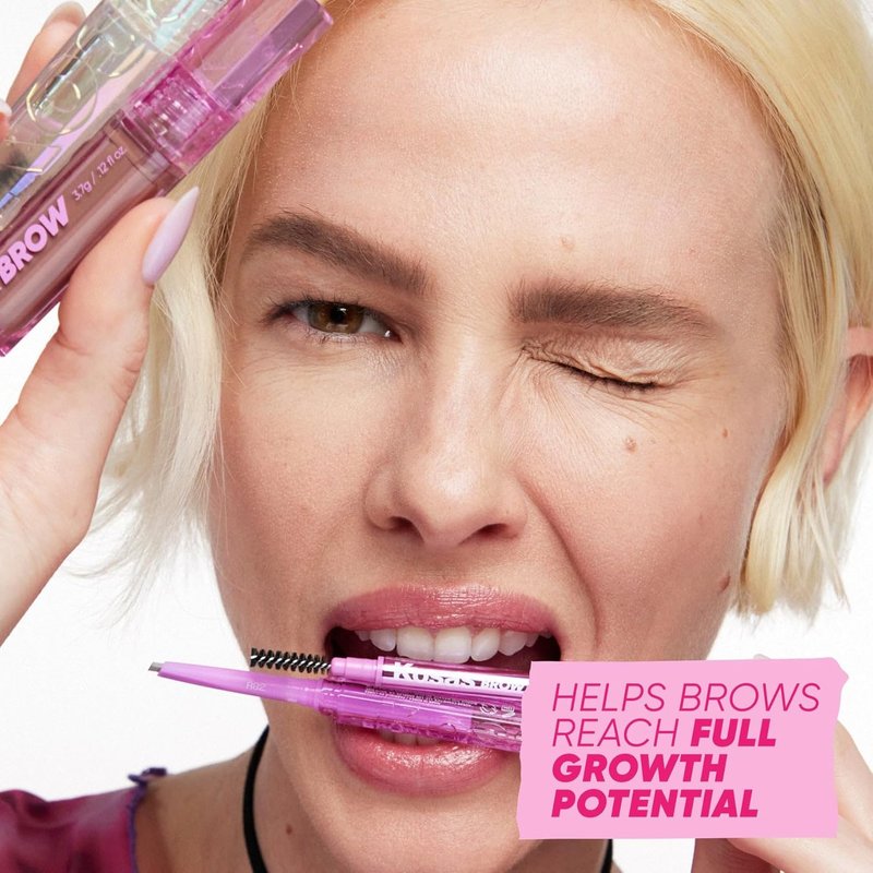 Kosas Air Brow Tinted Eyebrow Gel - Volumizing Formula for Flexible, Long-Lasting Hold | Taupe