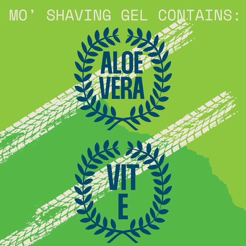 Mo' Handsome Premium Shave Gel for Men – Smooth Glide Formula for a Close Shave – Use with Razor Blades or Wet/Dry Electric Shavers – Hydrating & Skin-Soothing, Aloe Vera & Vitamin E