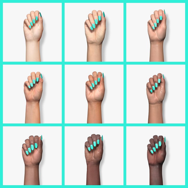 Beetles Teal Gel Nail Polish - Cascade Green 15ML/0.51Fl Oz, Teal Neon Gel Polish, Soak Off UV LED Summer Nails Art Design Manicure Salon DIY Home Neon Nails
