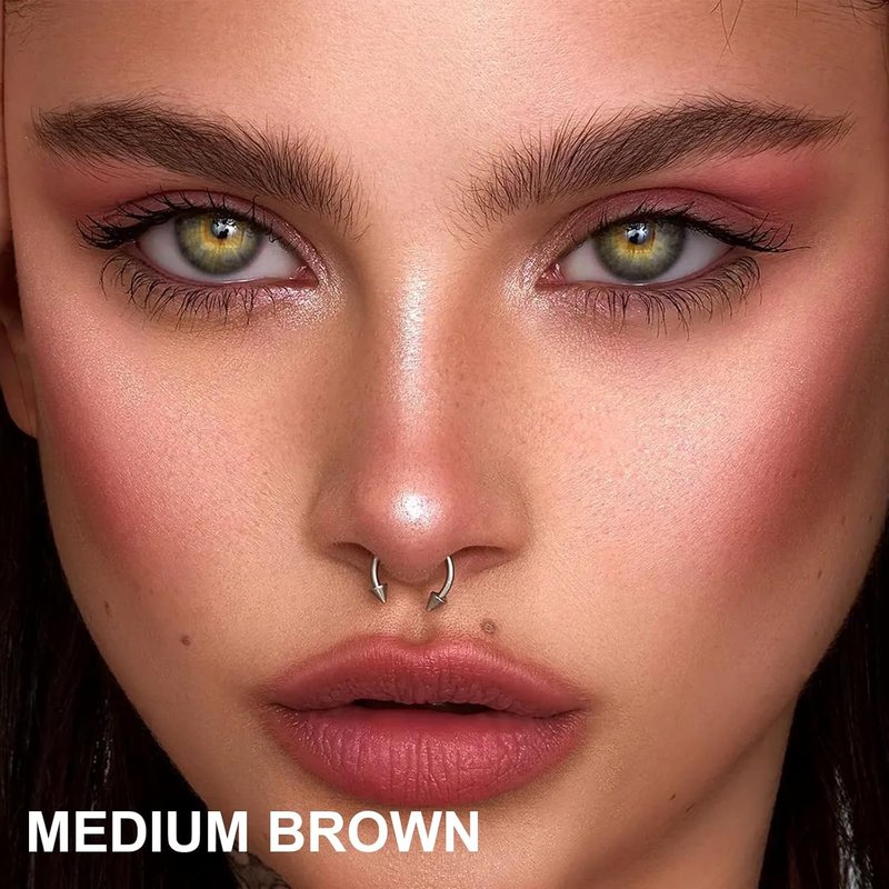 Skiennix Brow Super Fluff Eyebrow Mousse - Volumizing, Tinted, Waterproof Formula in Medium Brown