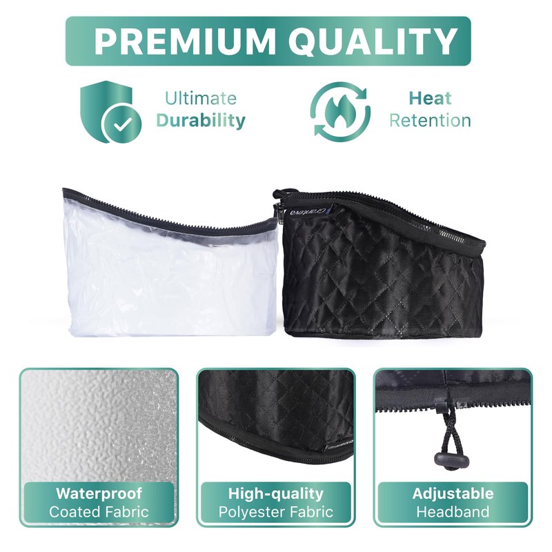 High-Power Hair Steamer Cap for Natural Hair – Deep Conditioning, Easy to Use, Adjustable Heat & Timer, At-Home Salon Treatment for Black Hair Care, Moisture & Repair Treatment for Healthy Hair