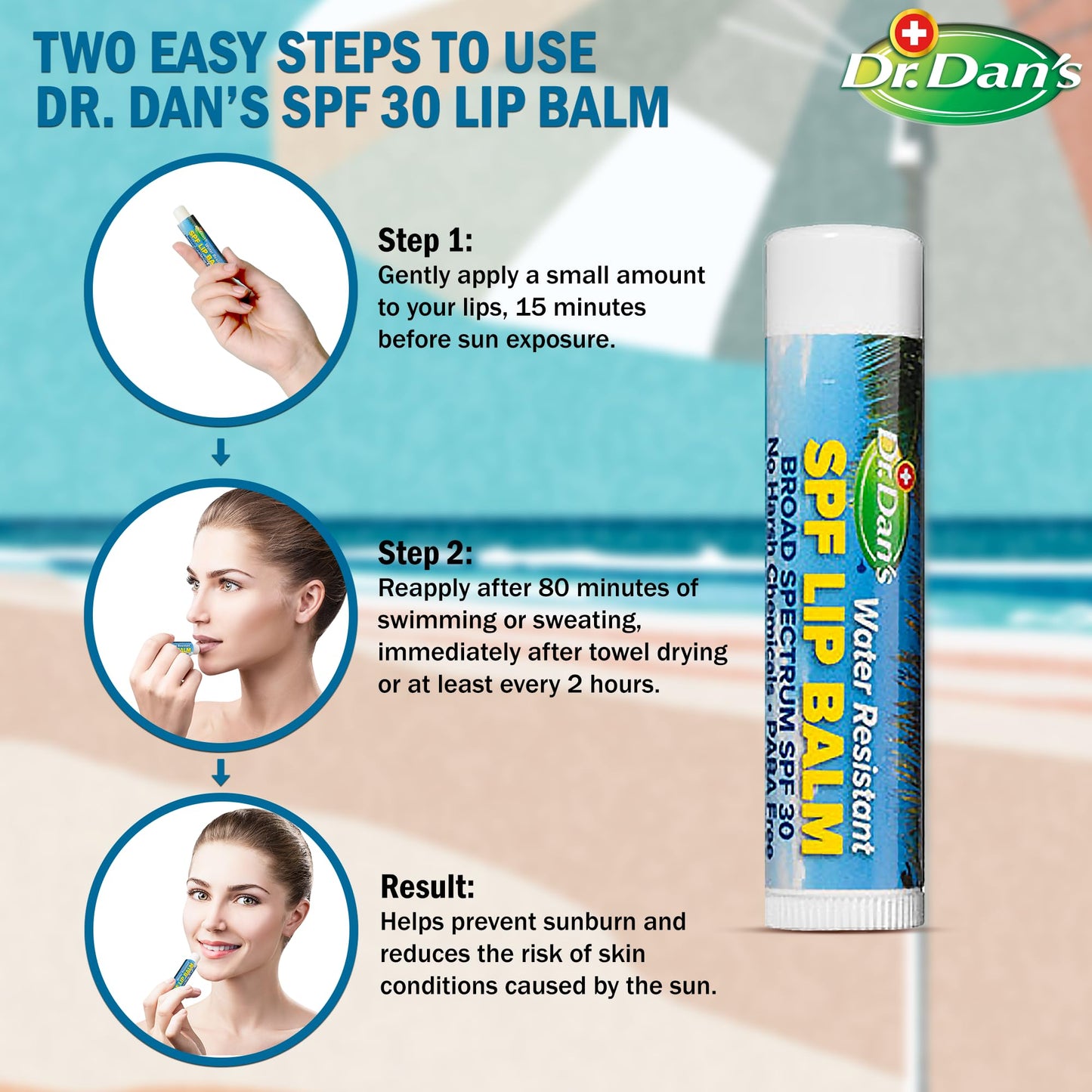 Dr. Dan's Mineral Based SPF 30 Lip Balm -1 Pack