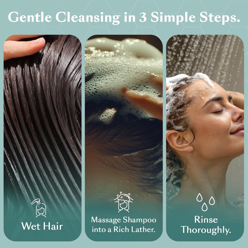 DHS Clear Shampoo - Women’s and Men’s Shampoo for Sensitive Skin/Unscented, Cleans Hair and Treats Dry Scalp/Irritant-free, Paraben-free, Fragrance-free, and Dye-free / 8oz