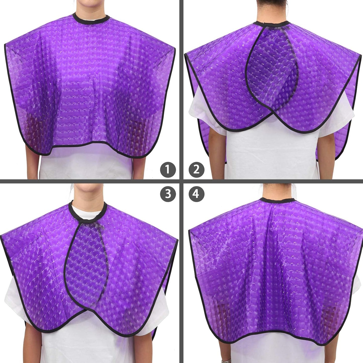 Skiennix Waterproof Hair Dye Cape - Unisex Short Comb-Out Cape for Stylists | Durable Makeup Apron