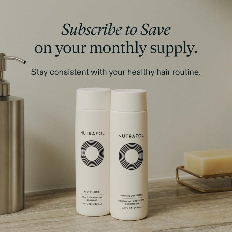 Nutrafol Conditioner - Thinning Hair Treatment for Moisturizing & Strengthening | Color Safe, Lightweight Formula