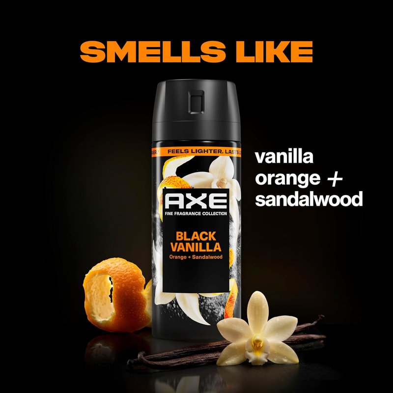 Axe Body Spray - Touch of Sweetness 4 Count | Aluminum-Free, 72-Hour Freshness, 2.9 oz