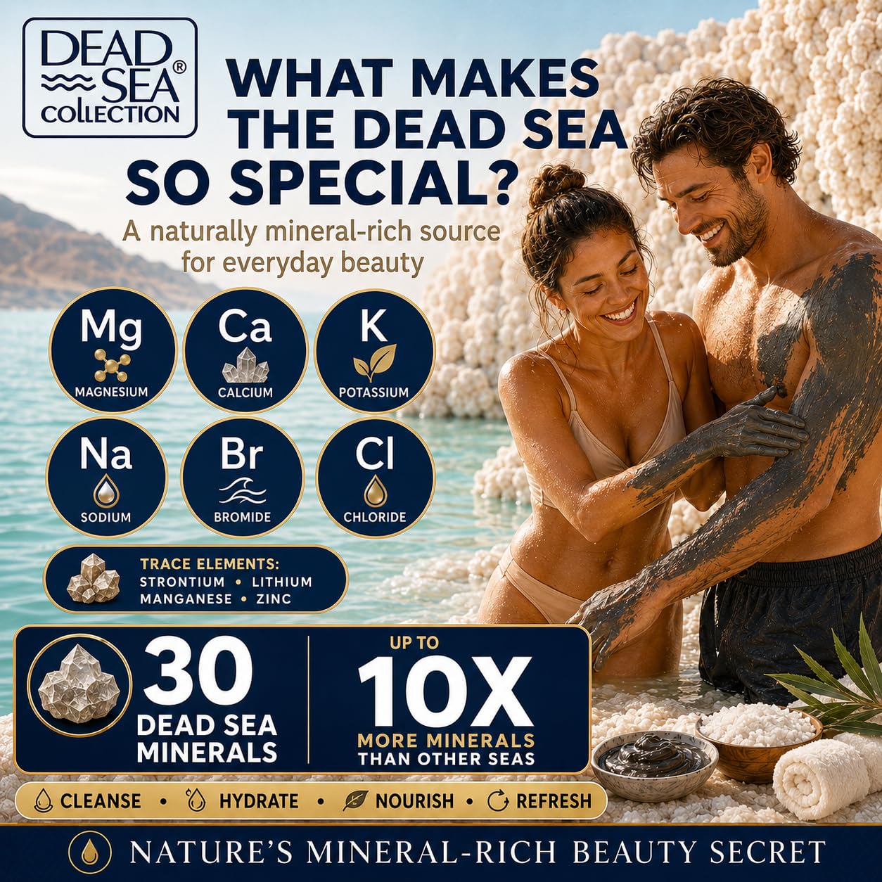 Dead Sea Collection Coconut Hand Soap – Liquid Hand Soap for All Skin Types – Pack of 3 (12 Fl. Oz. Each)