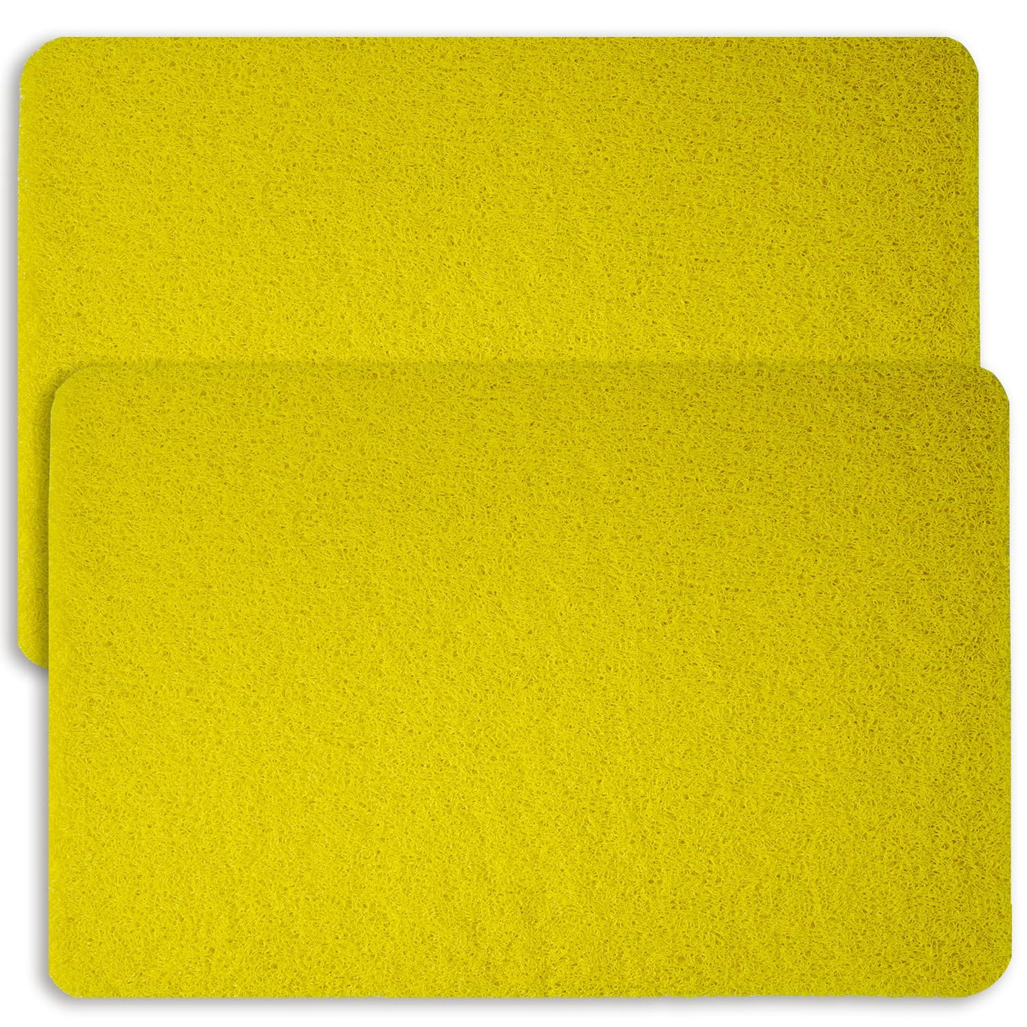 Hargiis Non-Slip Bathtub Mat, Anti Slip Shower Mat, Fast Drying Bathtub Mats, Foot Scrubber Mat, Anti Slip Mat for Tub, Floor, Bathroom, Kitchen, Home, Hotel (Yellow 24"×16")