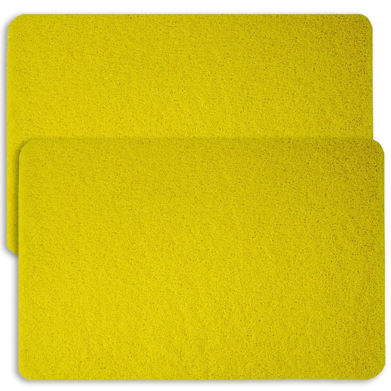 Hargiis Non-Slip Bathtub Mat, Anti Slip Shower Mat, Fast Drying Bathtub Mats, Foot Scrubber Mat, Anti Slip Mat for Tub, Floor, Bathroom, Kitchen, Home, Hotel (Yellow 24"×24")