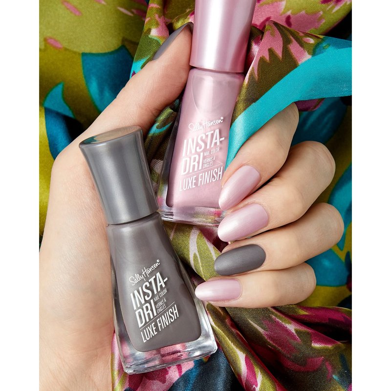 Sally Hansen Insta-Dri Nail Polish, Luxe Finish Collection, Extrava-grey, 0.31 fl oz (Pack of 2)
