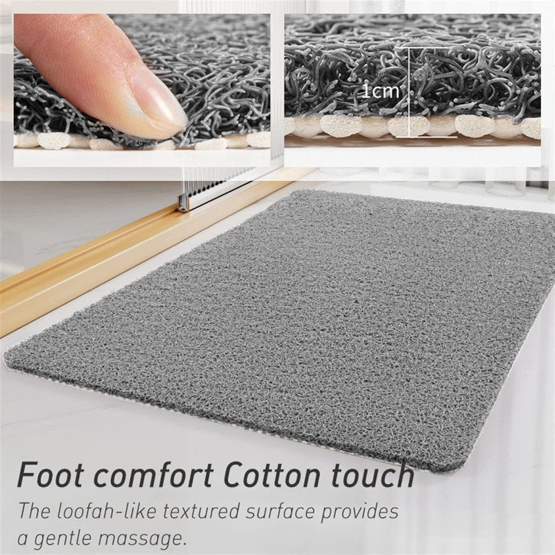 Secure Mat, Non-Slip Bathtub Mat, The Ultimate Non-Slip Bath Mat, Shower Mat Floor Mat for Tub, Shower, Bathroom (Gray, 40x60cm(15.75"x23.62"))