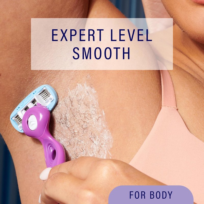 Schick Hydro Silk Women's Razor - 5-Blade Moisture Razor with 1 Handle & 2 Refills