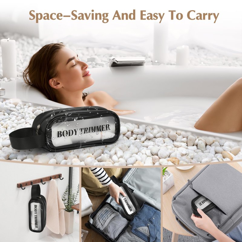 EiLVEEY Electric Bikini Trimmer for Women - 5 in 1 Rechargeable Electric Razors for Women, IPX7 Waterproof Pubic Hair Trimmer, Painless Womens Body Shaver, Facial Razor & Nose Hair Shaver, White