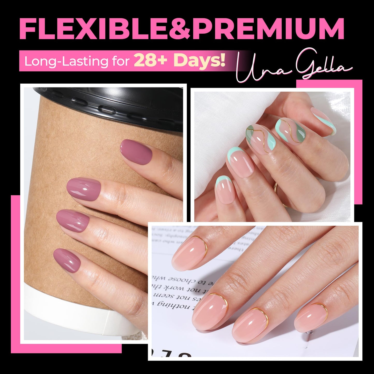 UNA GELLA Oval Nail Tips Exra Short 504PCS Pre-shape Gel Oval Almond Nail Tips for Women DIY Salon Round Almond Press On Nails Full Cover Clear Fake Acrylic Tips 12 Sizes