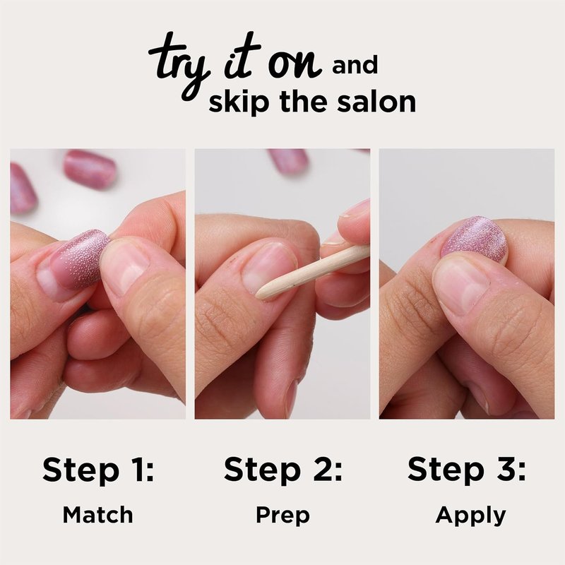 Sally Hansen Press-On Nails - Oval Shape, Easy Application & Non-Damaging | 30 Nails & Accessories, Ombre-Lievable Design