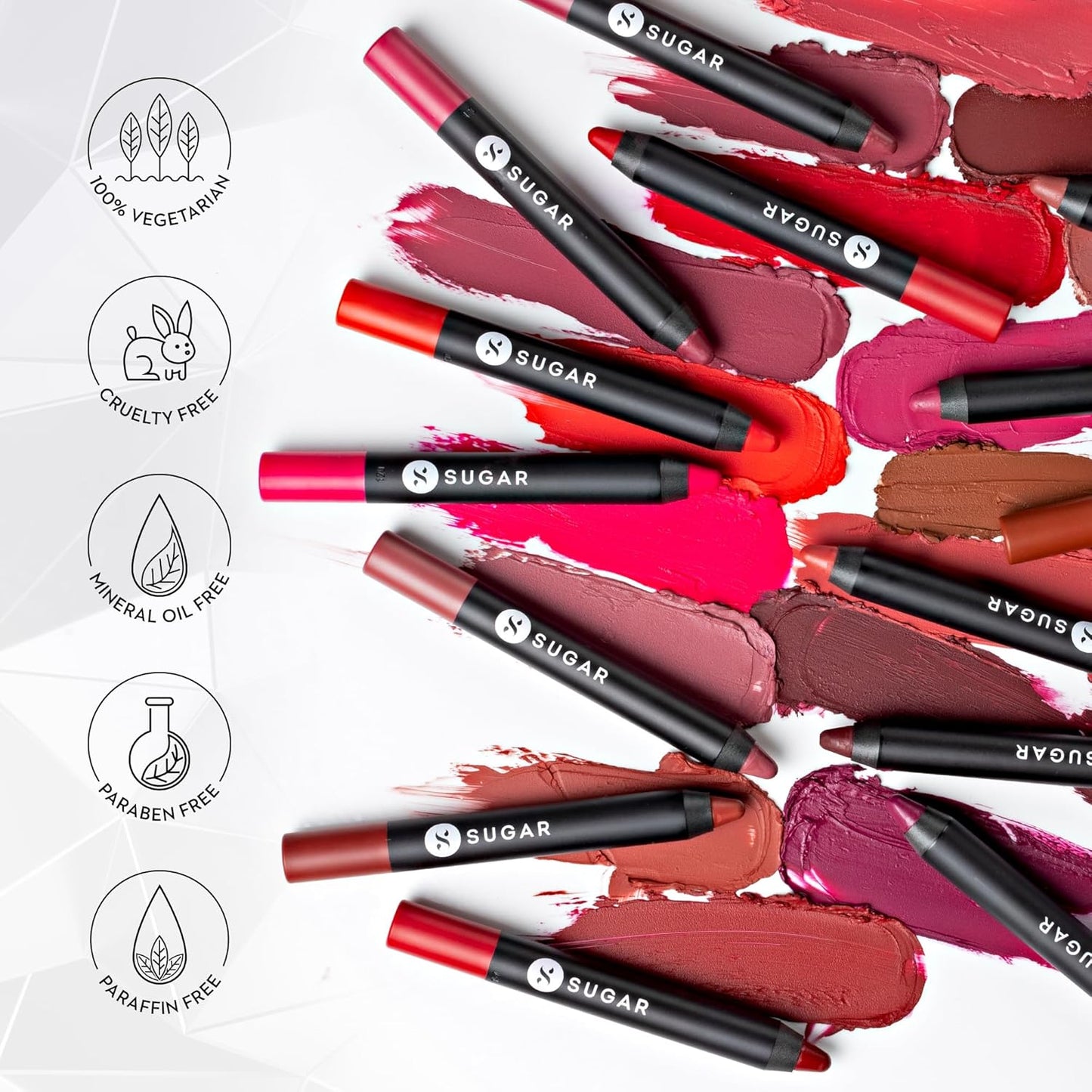 SUGAR Cosmetics Matte Crayon Lipstick - Long-Lasting 8+ Hours | 2.8g Rose Dawson
