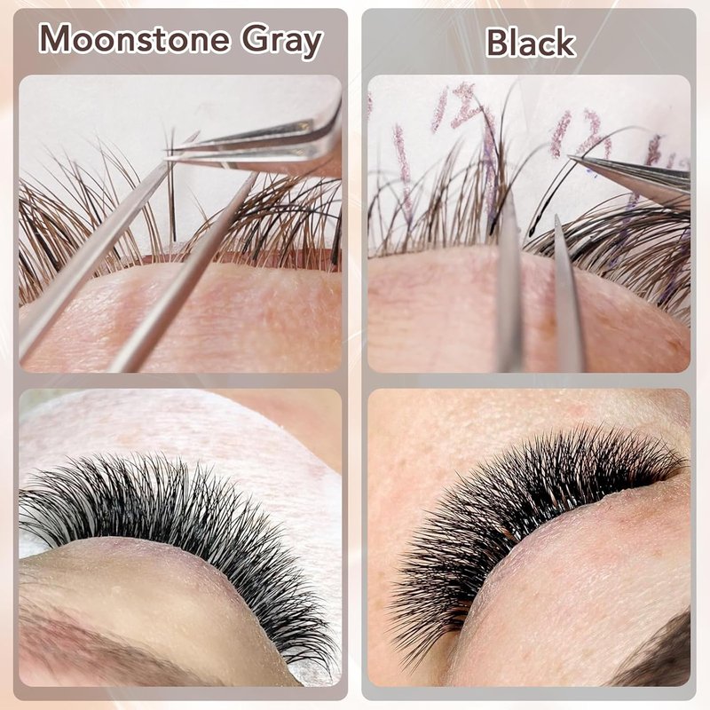 Moonstone Gray Eyelash Extension Glue - Fast Drying Adhesive | 0.17fl.oz (5ml) | 6-8 Week Retention for Professionals