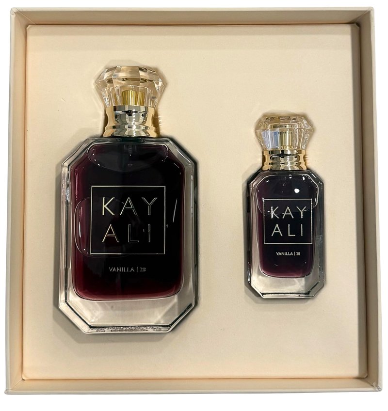 KAYALI Vanilla | 28 Eau de Parfum Iconic Set – Sweet Vanilla, Amber Woods & Brown Sugar Notes, 50 ml + 10 ml