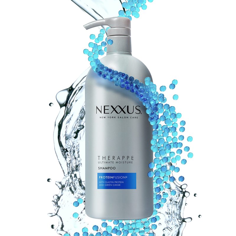 Nexxus Shampoo and Conditioner Therappe Humectress 2 Count for Dry Hair Silicone-Free, Moisturizing Caviar Complex and Elastin Protein for thicker and stronger hair 33.8 oz