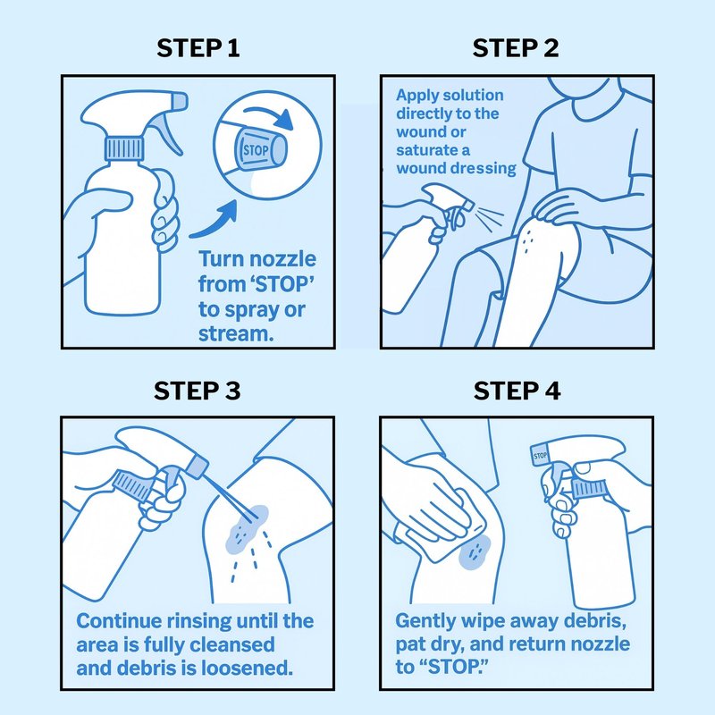 McKesson Puracyn Plus Wound and Skin Cleanser Spray [6 Count] - 16.9 oz Hypochlorous Acid Dermal Wound Wash for Cuts, Burns, Sores, and Skin Irritations, Non-Sting First Aid HOCl Spray
