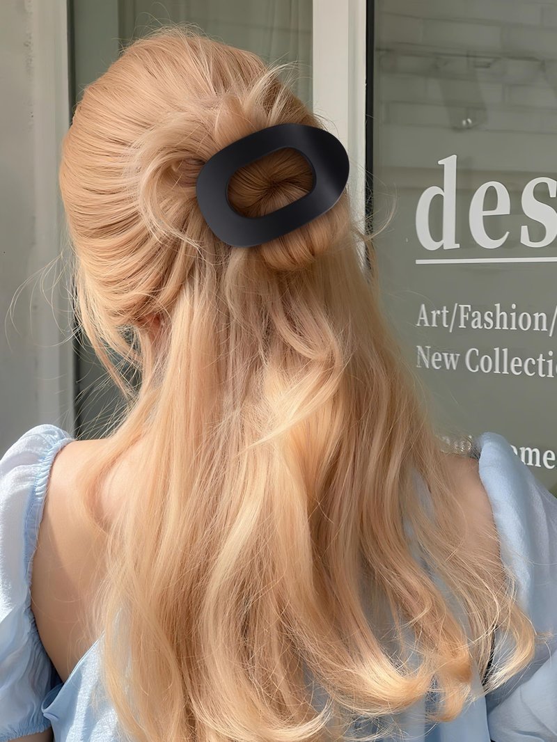 Comott Hair Clips Flat Claw Clips for Women,Non Slip Square Hair Claw Clip for thick thin hair, French Hair Accessories