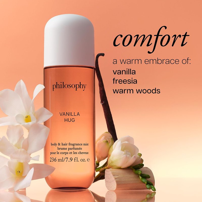 Philosophy Hair and Body Mists - Long-Lasting Fragrance for Women | Hydrates & Refreshes for 24 Hours - Vanilla, Pistachio & Coconut Scents