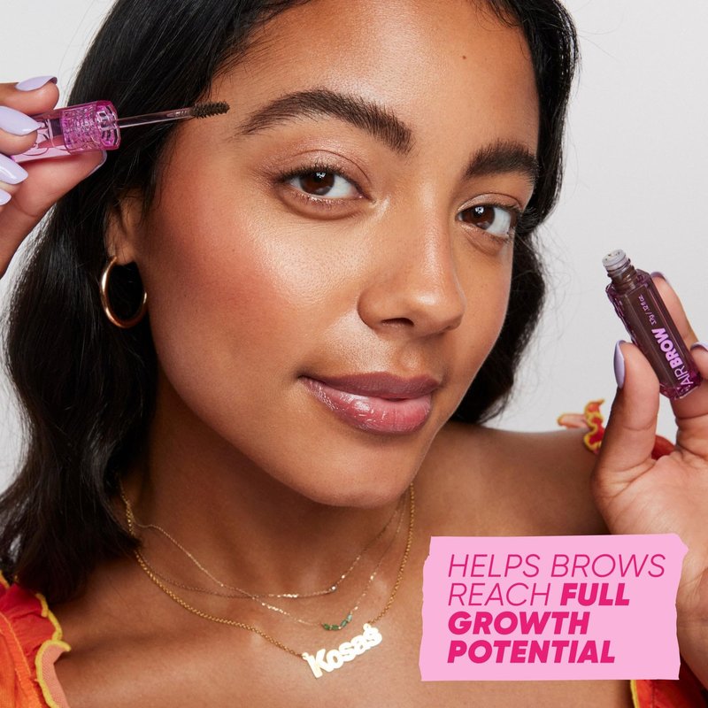 Kosas Air Brow Tinted Eyebrow Gel – Volumizing Brow Gel with Flexible Long-Lasting Hold, Brown Black