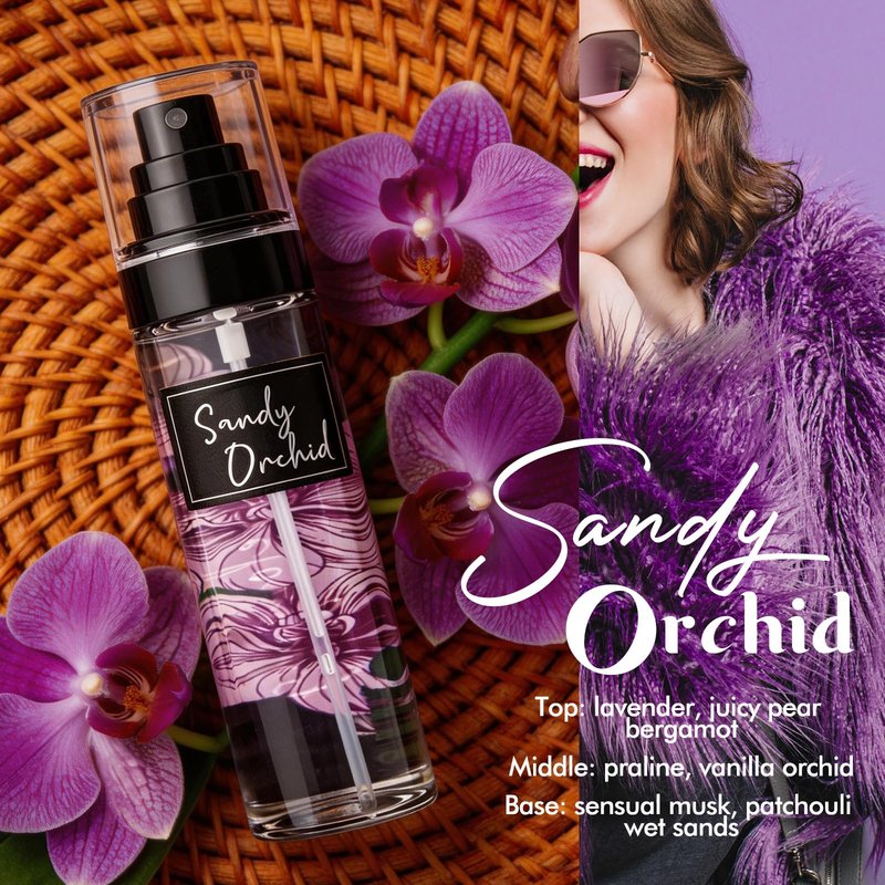 AQUA BLANCE 3-Pack Vanilla Body Spray for Women, Travel Size Fragrance Mist Set with Luxe Vanilla, Nectar Dream & Sandy Orchid, Long Lasting Body Mist for Travel & Gym, 3.4 fl oz Each