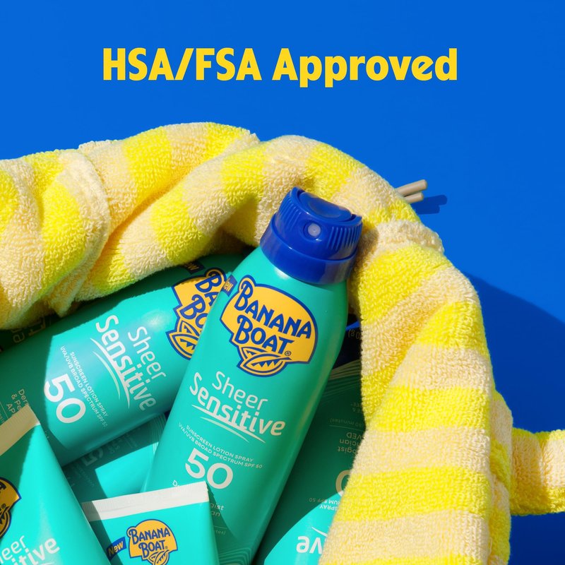 Banana Boat Sheer Sensitive Face Lotion, SPF 50, 3oz