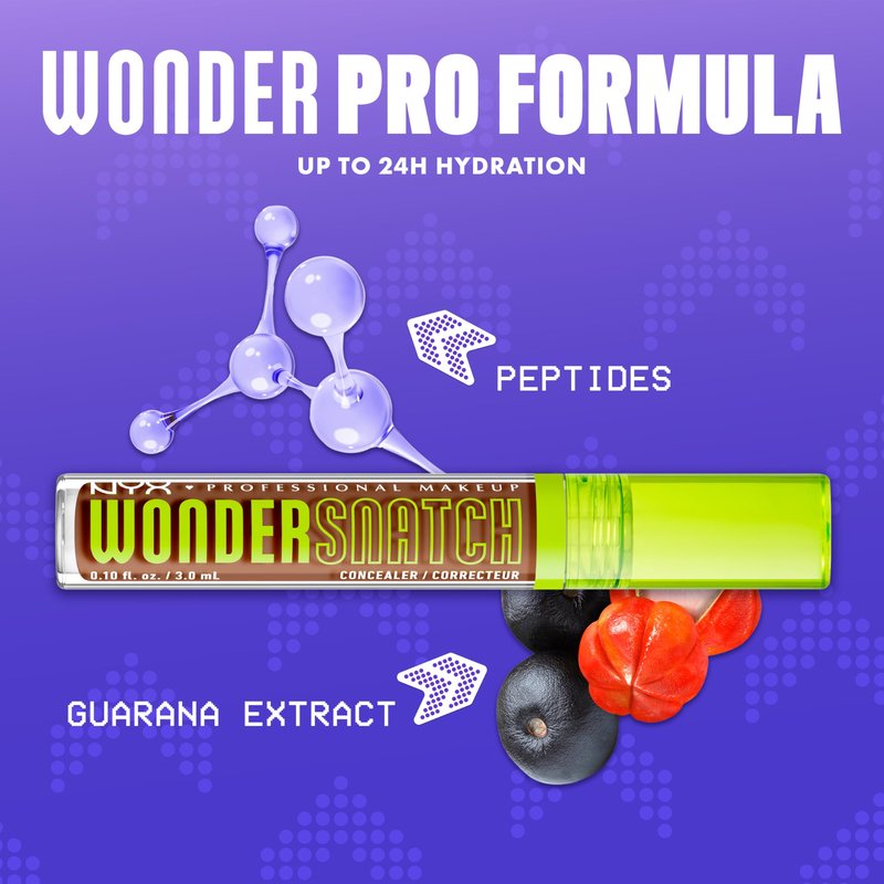 NYX PROFESSIONAL MAKEUP Wonder Snatch Concealer, Brightening, Lifting & Snatching Full Coverage Makeup Concealer with 24HR Wear, Vegan & Cruelty Free - Sienna