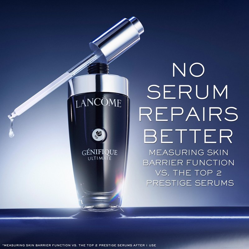 Lancôme Génifique Ultimate Recovery Serum Limited-Edition Gift Set – 2 Full-Size: 1.7 fl. oz. & 1.0 fl. oz. – Beta-Glucan-Infused, Moisture Barrier Repair & Surface Renewal – Anti-aging Serum