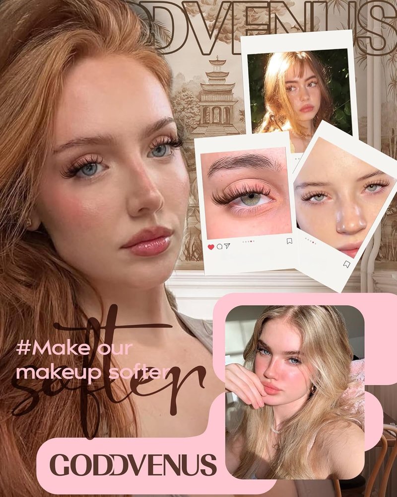 Brown Lash Clusters - Natural Wispy Eyelash Extensions for Soft Glam | 300 Pcs, C Curve, Waterproof (10-16mm)