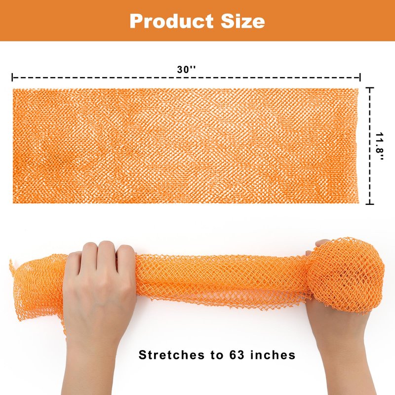 4 Pieces Nylon African Exfoliating Net Sponge, Authentic African Net Sponge for Bath and Shower, Body Scrubber Back Exfoliating Bath Accessories (Pink, Orange, Purple, Green)