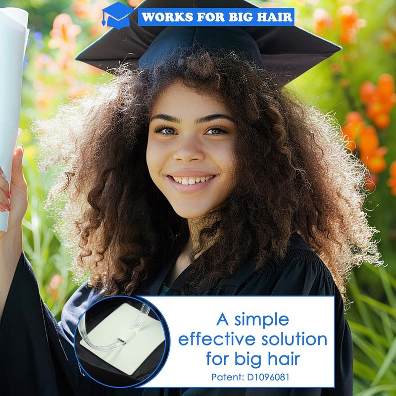 Graduation Cap Headband - Anti-Fall Hair Band for Graduates | Clear Accessory for Women