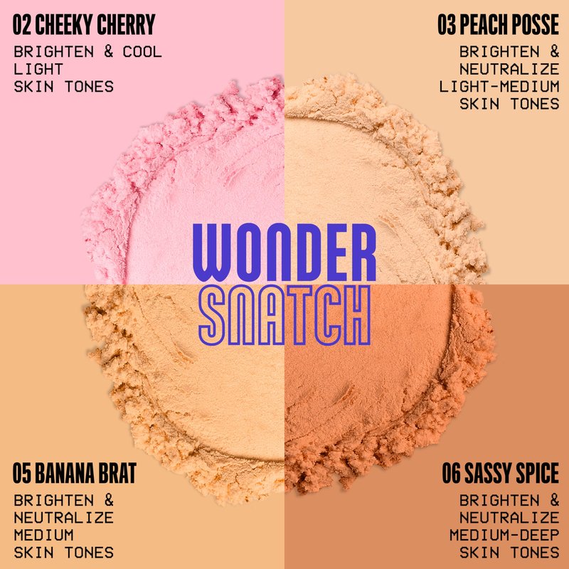 NYX PROFESSIONAL MAKEUP Wonder Snatch Setting Powder, Lifting Loose Powder With Up To 16HR Wear - Cheeky Cherry (Brightening Pink)