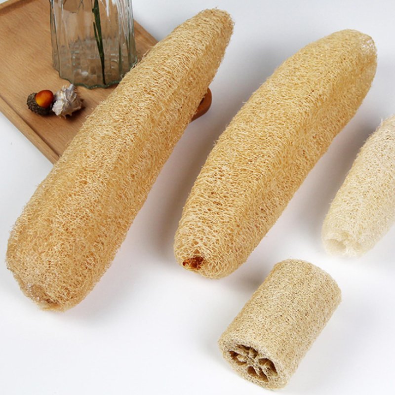 Loofah Natural, Shower Loofah 5Pcs 8-11" Natural Sponge Absorbent & Easy Foaming Luffa Sponges Soft Exfoliating Body Scrubber for Kitchen, Bathroom