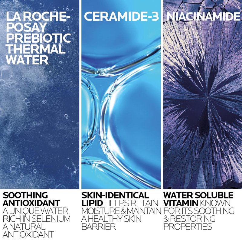 La Roche-Posay Toleriane Hydrating Face Cleanser - Gentle Daily Wash With Niacinamide & Ceramides | For Dry & Sensitive Skin