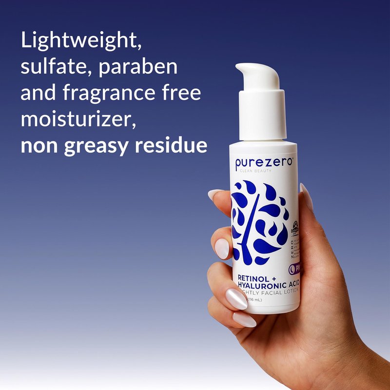 Purezero Moisturizing Night Cream – Hydrating & Anti-Aging Face Moisturizer with Pure Ingredients, Paraben-Free, Vegan, Cruelty-Free, 4 oz