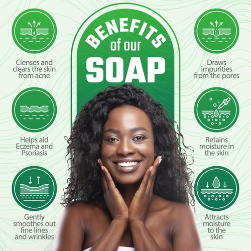 TrueSeaMoss Detoxifying Sea Moss Soap - All-Natural Soap with Coffee Vanilla Coconut & Oatmeal Honey - Gentle on Sensitive Skin for Face and Body Use, Gift for Men & Women