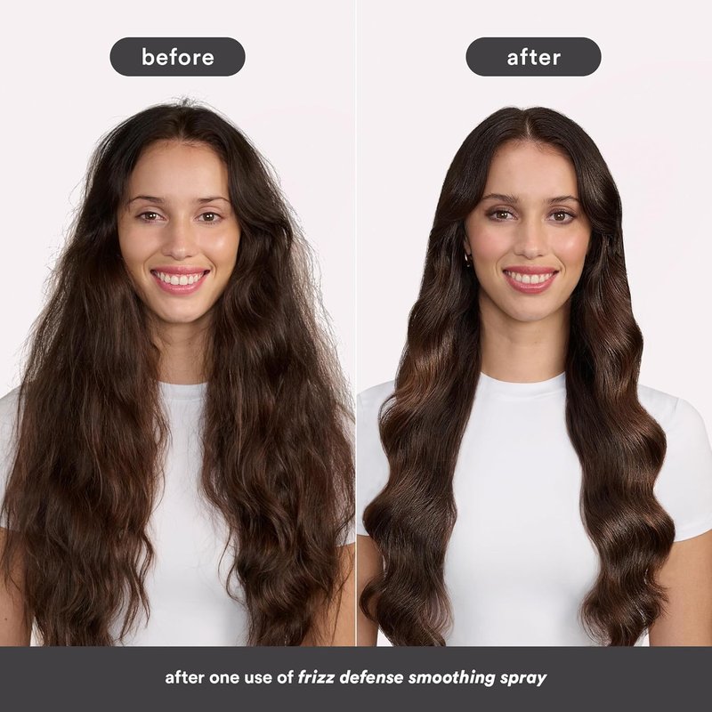 Frizz Defense Smoothing Spray - Anti-Frizz & Heat Protection for Sleek Blowouts | Paraben-Free, All Hair Types