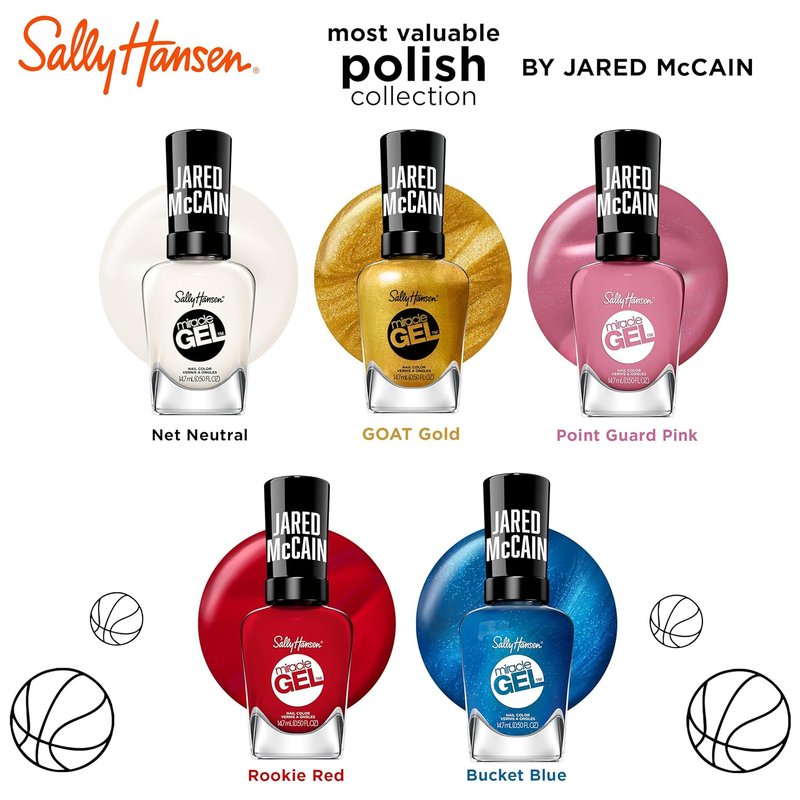 Sally Hansen Miracle Gel™ | Rookie Red Nail Polish - Long Lasting Gel-Like Formula, No UV Lamp Needed