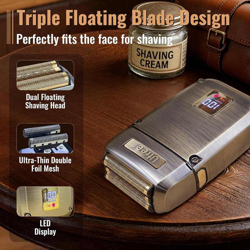 Beard Trimmer for Men - Cordless Hair Clippers & Electric Razor | Grooming Kit for Precision Cutting