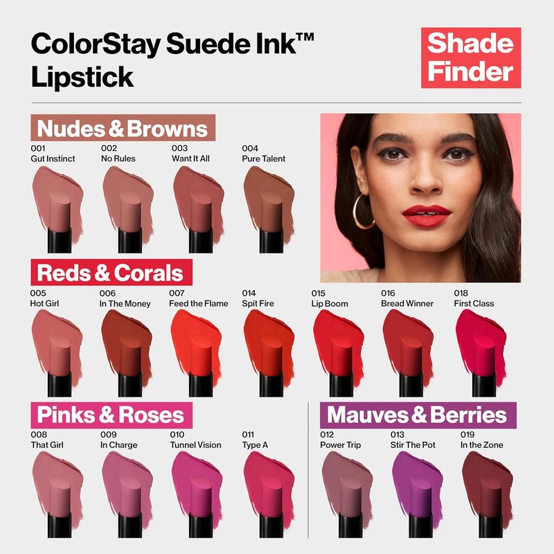Revlon ColorStay Suede Ink Lipstick - Waterproof Matte Finish, Infused with Vitamin E | 013 Stir The Pot, 0.09 oz