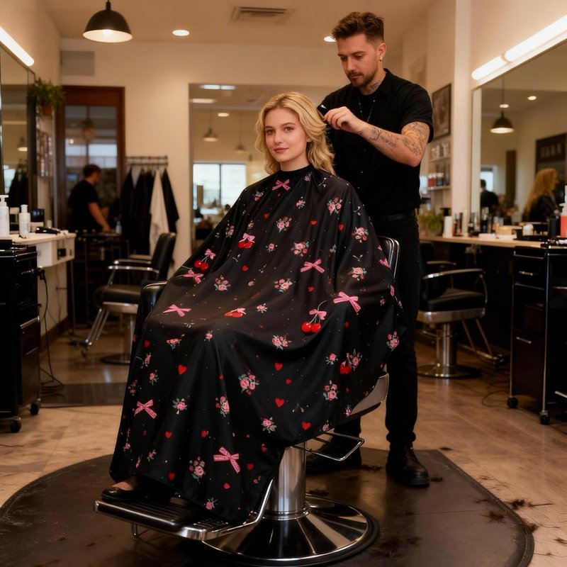 Hair Cutting Cape for Adults - Reusable Salon Cape for Women | Large Size for Home Use