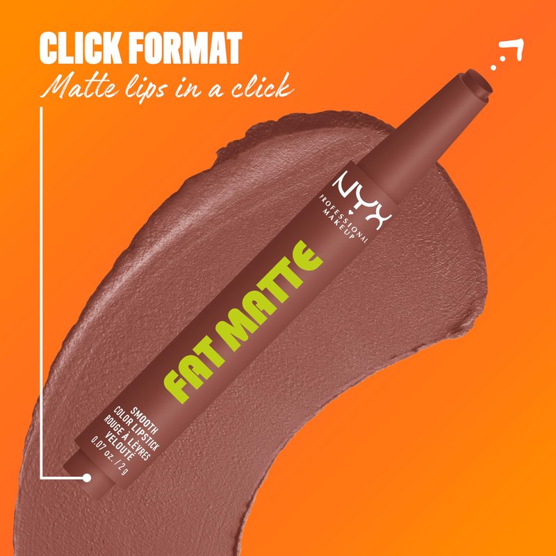 NYX PROFESSIONAL MAKEUP Fat Matte Lipstick, Pigmented, Smoothing, & Non-Drying Lip Crayon, Long Lasting Lip Makeup, Vegan & Cruelty Free - Toasty Taupe (Greige)